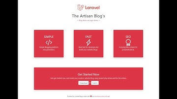 larablog laravel blog cms - bloging platform using laravel php artisan
