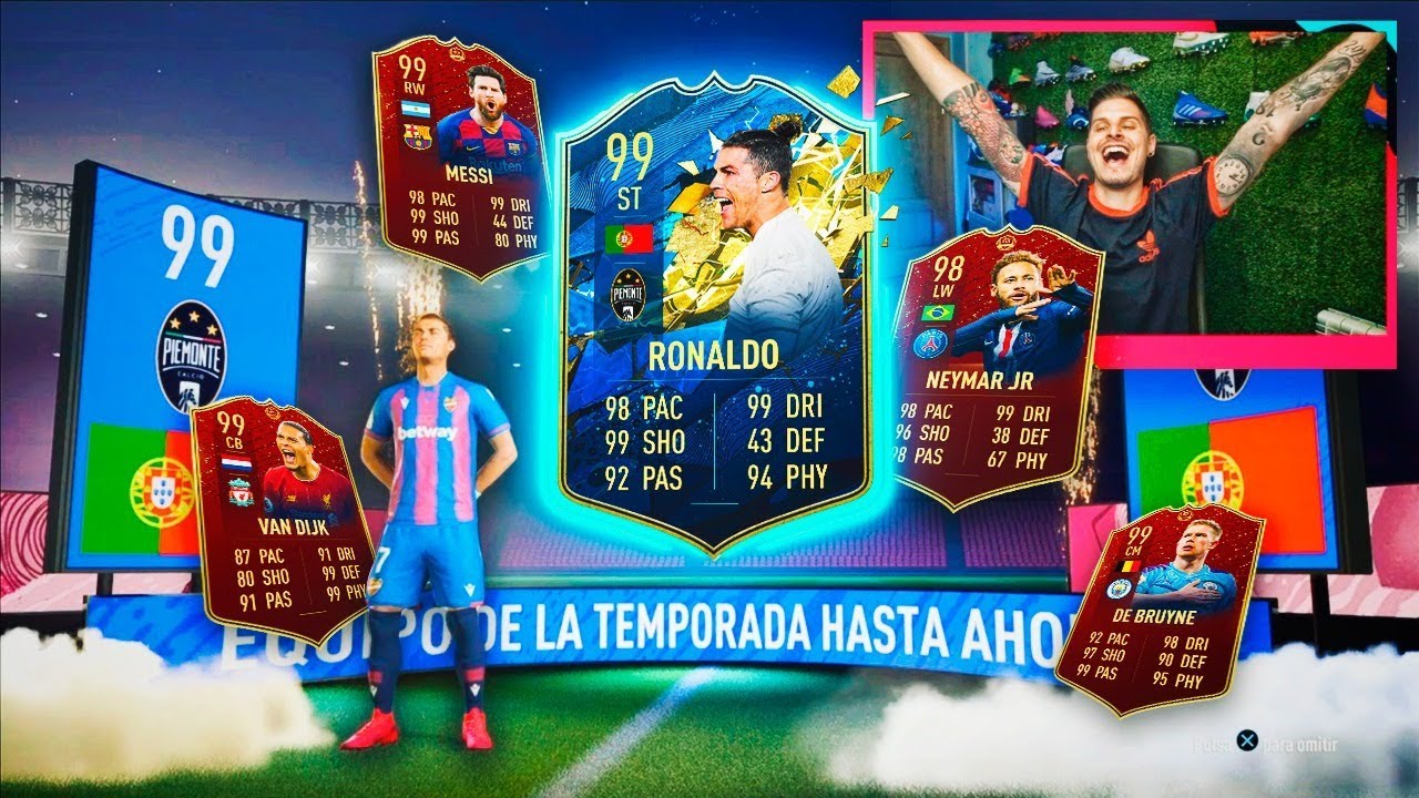 CRISTIANO RONALDO TOTS EN LAS RECOMPENSAS DE FUT CHAMPIONS!! | FIFA 20