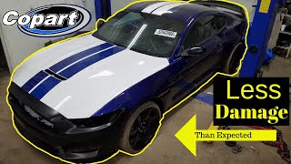 Rebuilding a Wrecked Ford Mustang Gt350r bought from Copart Part 3