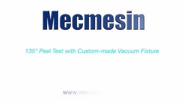 Mecmesin MultiTest-i 135° Peel Test with Custom Vacuum Fixture -- Video by Mecmesin