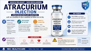 Atracurium Injection Explained | Uses, Dose, Side Effects | Anesthesia Drug | NKC Healthcare