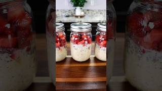 Strawberry Cheesecake Overnight Oats Recipe shorts