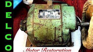 Vintage Delco 1/3hp Electric Motor Restoration