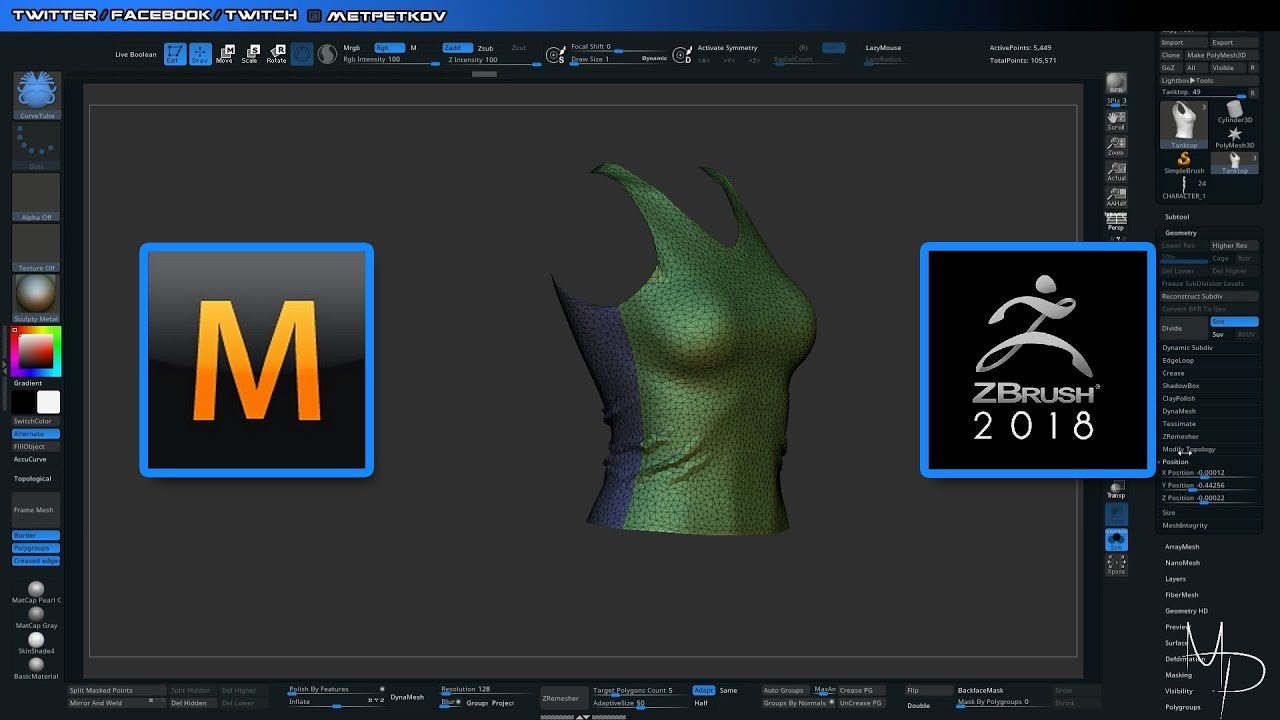 how to set scale zbrush to marvelous designer