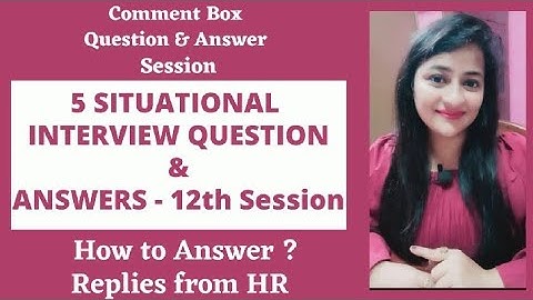 Situational Interview Questions 12th Session #interviewquestions #situational #hr #readytogetupdate