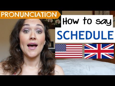 How to Pronounce SCHEDULE (US, UK & Australian pronunciation)