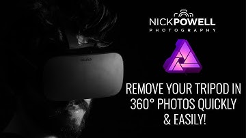 How To Remove Your Tripod in 360 Virtual Tour Photos - Affinity Photo