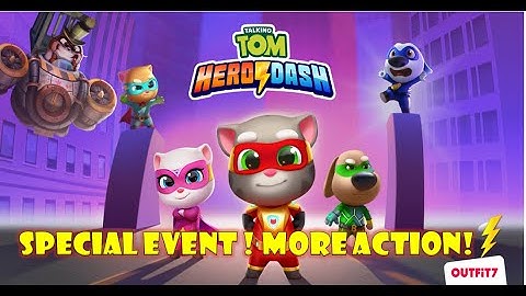 TALKING TOM HERO DASH GAMEPLAY #PART 10 "SPECIAL EVENT! MORE ITEM TO UNLOCK !"🐱‍🏍⚡⚡