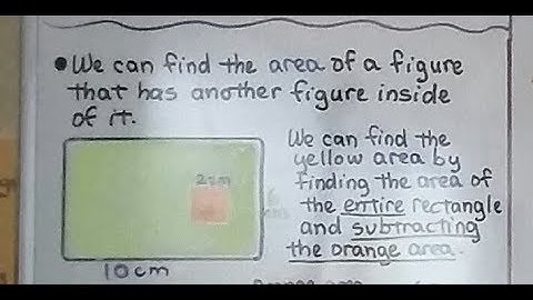 4th Grade Math 13.5, Word Problem Solving, Area When Another Shape is Inside (Inscribed figures)