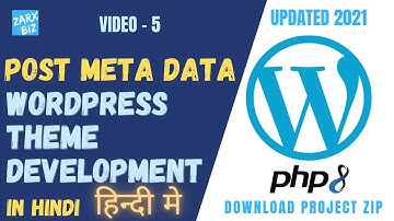#5 wordpress post meta data in hindi post meta data in wordpress Updated 2021