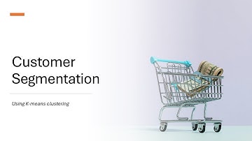 Customer Segmentation using K-means clustering