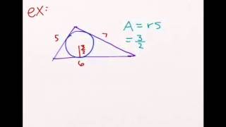 Area Using Inradius