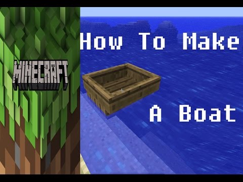 Minecraft How To Make a Boat - YouTube