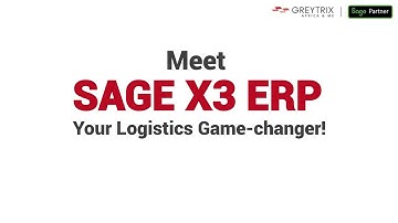Sage X3 for Logistics