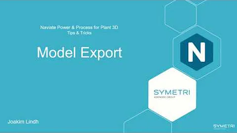 Plant 3D Naviate Model Export (eng)