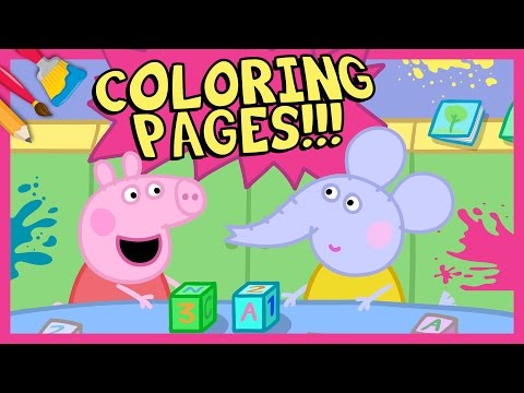 new-peppa-pig-coloring-pages---emily-elephant-playing-building-blocks-with-peppa-pig
