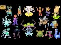 Ethereal Workshop All Monster Sounds and Animations | My Singing Monsters 4k