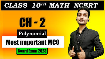 10th Math MCQ | Chapter-2 Polynomial | Most Important Question HBSE | Haryana board 2023