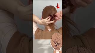 How To Create Bun With Hairclip 💫 | Quick Viral Hack #hairstyle #bun #hairtutorial #fyp #hairhacks