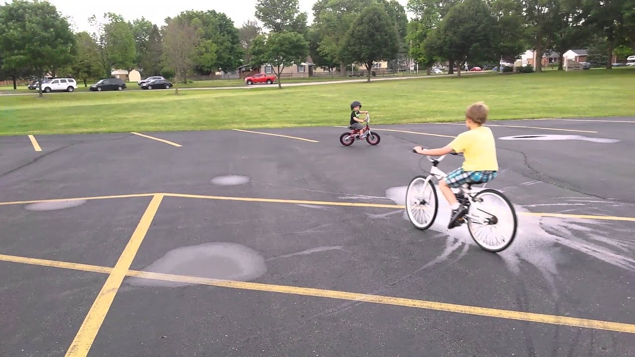 My 2 year old boy on a bike