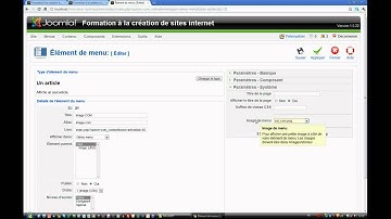 Joomla - images dans menu.flv
