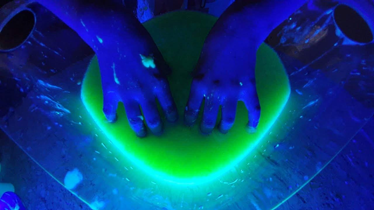 SLIME NEON SEM COLA E SEM BORÁX | Slime que brilha no escuro sem cola e ...