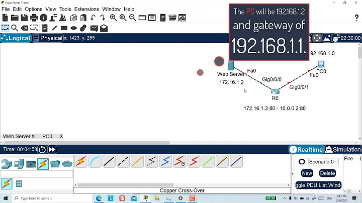 Packet Tracer: Port Forwarding on Cisco Router