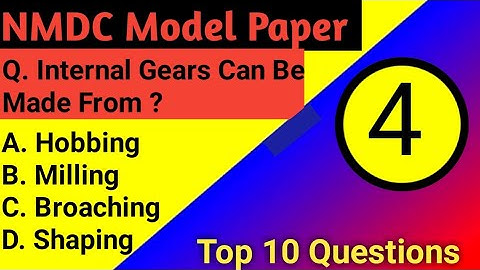NMDC Model Paper Top 10 Mechanical Objective Questions And Answer For All Competitive Exams - 4 ||