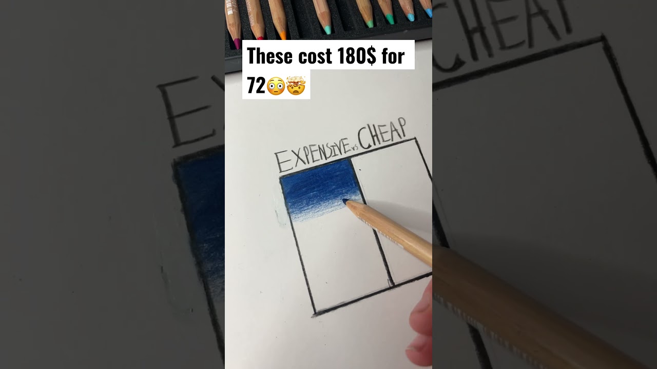 Cheap vs expensive colored pencils part 1 