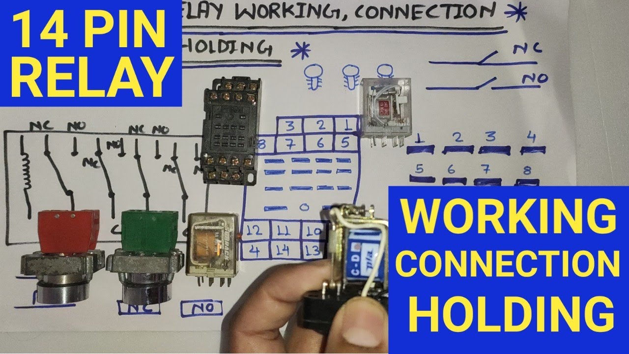 14 PIN RELAY WORKING, CONNECTION & HOLDING PRACTICALLY! 14 pin relay