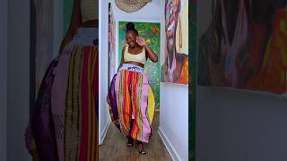 Styling Reworked Vintage Aso Oke Pants One-Of-A-Kind African Fashion