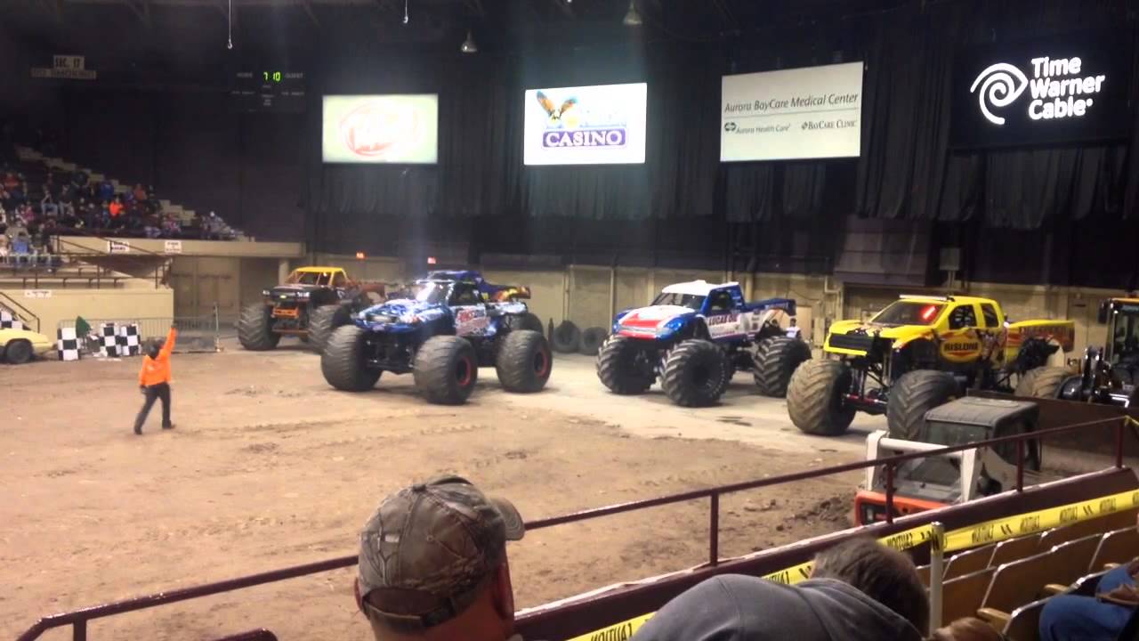 Monster Truck XL tour in Green Bay 2015 YouTube