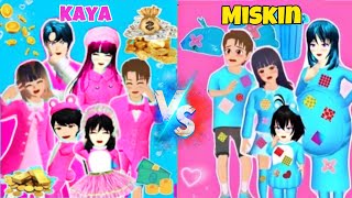 Yuta Kaya Vs Mio Miskin! Mama Celine Hamil Miskin Pengen Kaya! Drama Sakura School Simulator