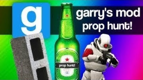 Gmod Prop Hunt Funny Moments - Bottle Man, Lucky Shot, KFC Bucket, Chair Fail (Garry