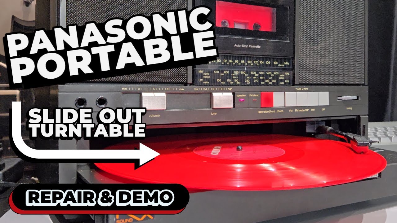Panasonic SG-J500L | Tape Deck, Radio and Slide Out Turntable! | Repair ...