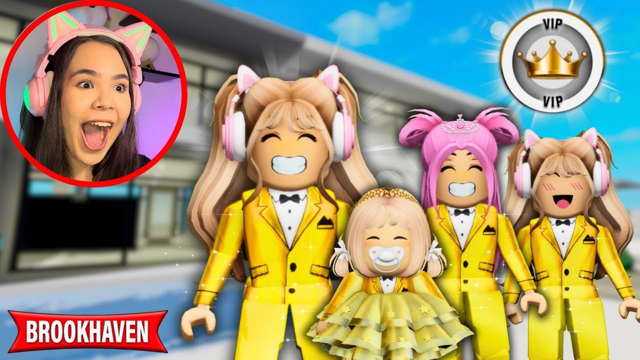 EU COMECEI MINHA PRÓPRIA FAMÍLIA VIP em BROOKHAVEN!