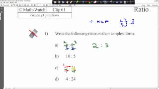 clip61 grade D simplifying ratio