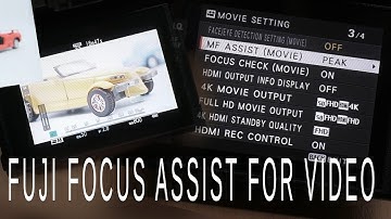 FUJIFILM Focus Peaking Assist while Shooting Video X-H1 & X-T2