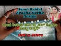 Semi Bridal Saree Kuchu Design| Krosha Kuchu| Latest Saree Kuchu Design With Pearl Bead| Crochet |