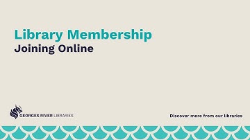 Library Membership - Joining Online