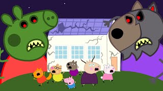PEPPA PIG TURNS INTO A GIANT ZOMBIE AND WEREWOLF - PEPPA PIG APOCALYPSE