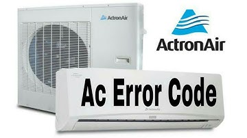 ActronAir Ac Error Codes