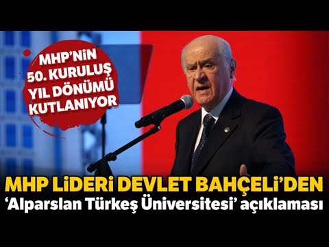 Devlet Bahçeli, MHP'nin 50. Yıl Kutlama Programında Konuştu