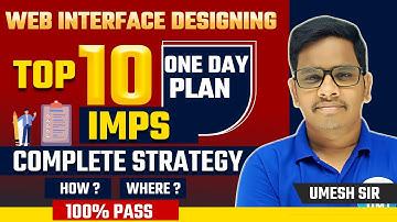 5th sem Computers  Imps with answers PDF  | 6A WEB INTERFACE DESIGNING IMPS | 5th sem imps
