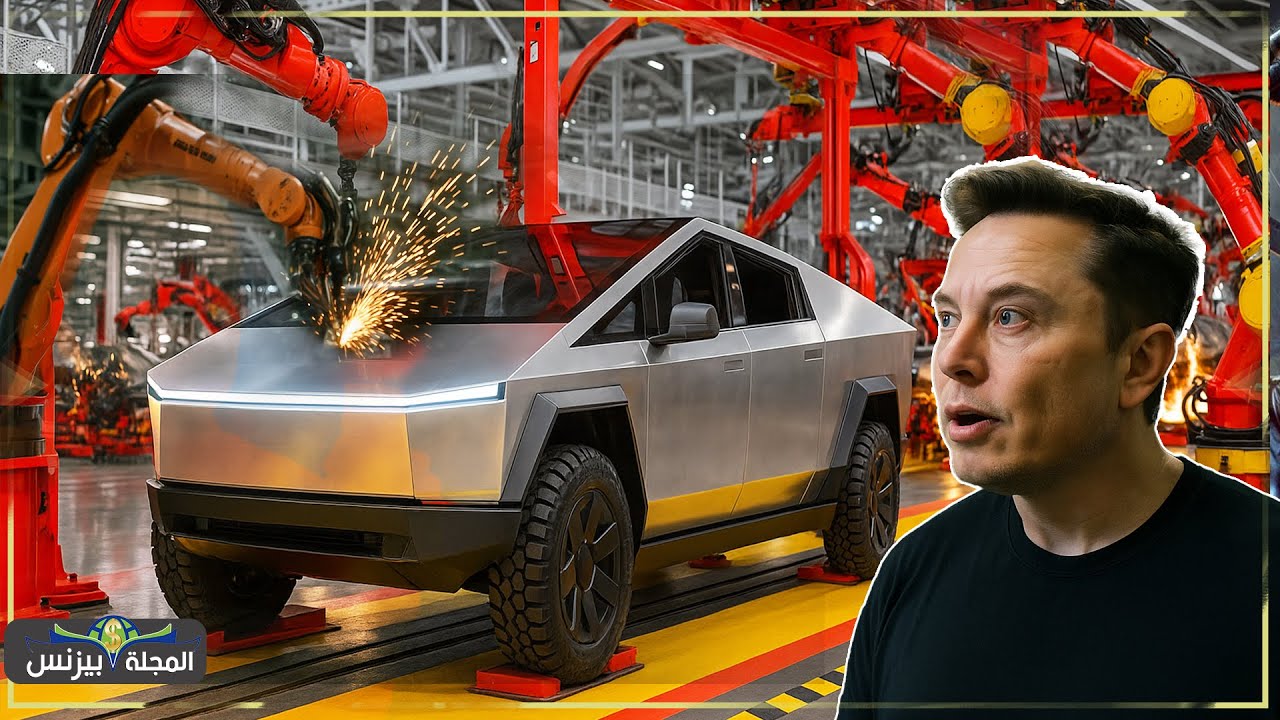 رحلة داخل مصنع تسلا… خط إنتاج مرعب! كيف تُصنع سيارات 