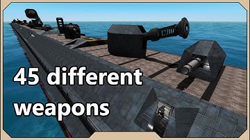 Every weapon on one Ship in From the Depths