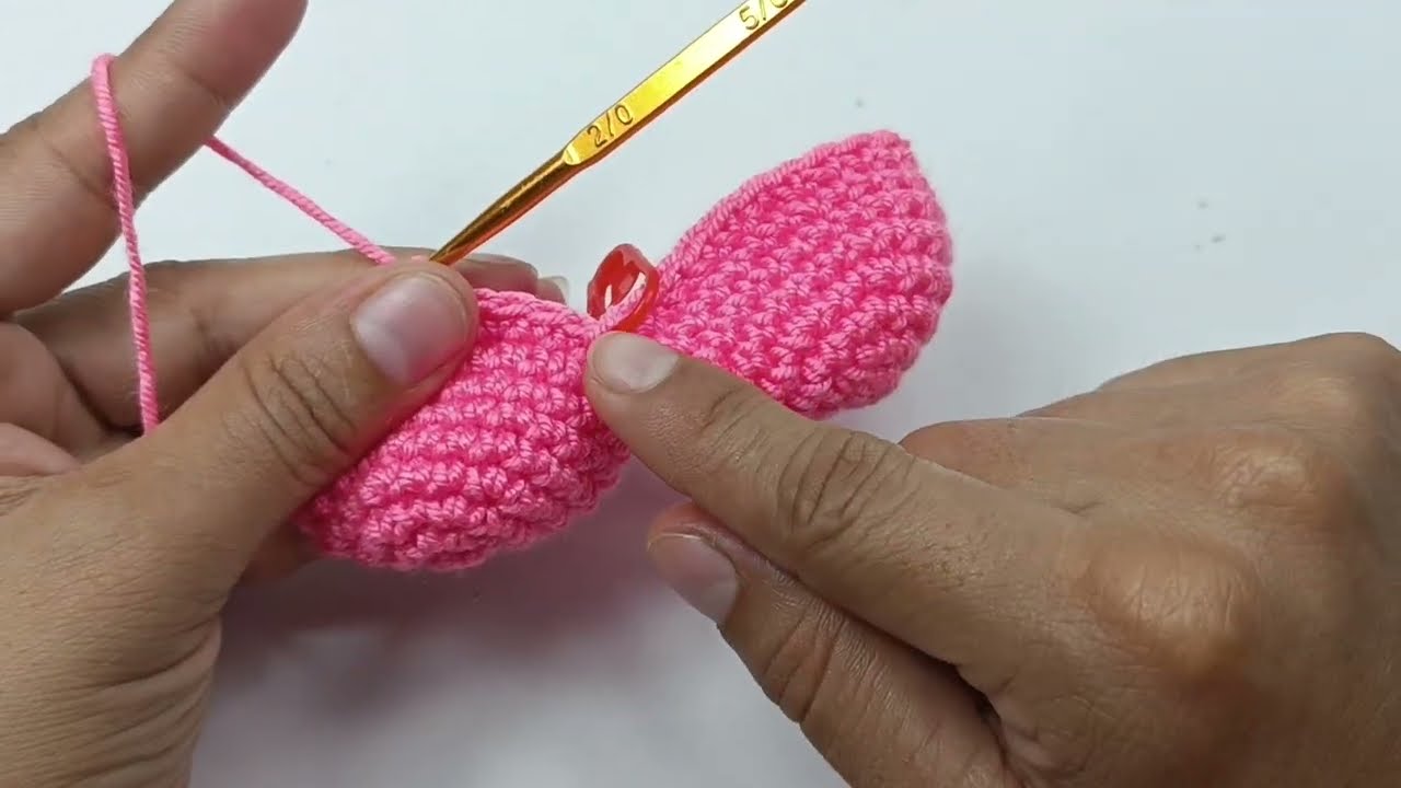 Cómo hacer un CORAZÓN Mediano a Crochet . PASO A PASO , corazón tejido a crochet fácil