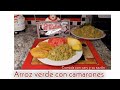 Arroz verde con camarones !! No te pierdas esta receta que esta espectacular ,sigueme y veras q rico