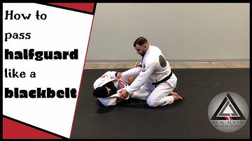 Half guard pass: Stuffing the under hook