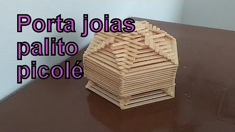 Como fazer um porta joia de palito de picolé passo a passo?